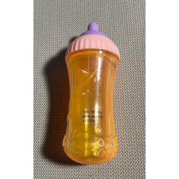 Vintage TOYS R US You & Me MAGIC Disappearing Baby Doll Bottle Orange Juice